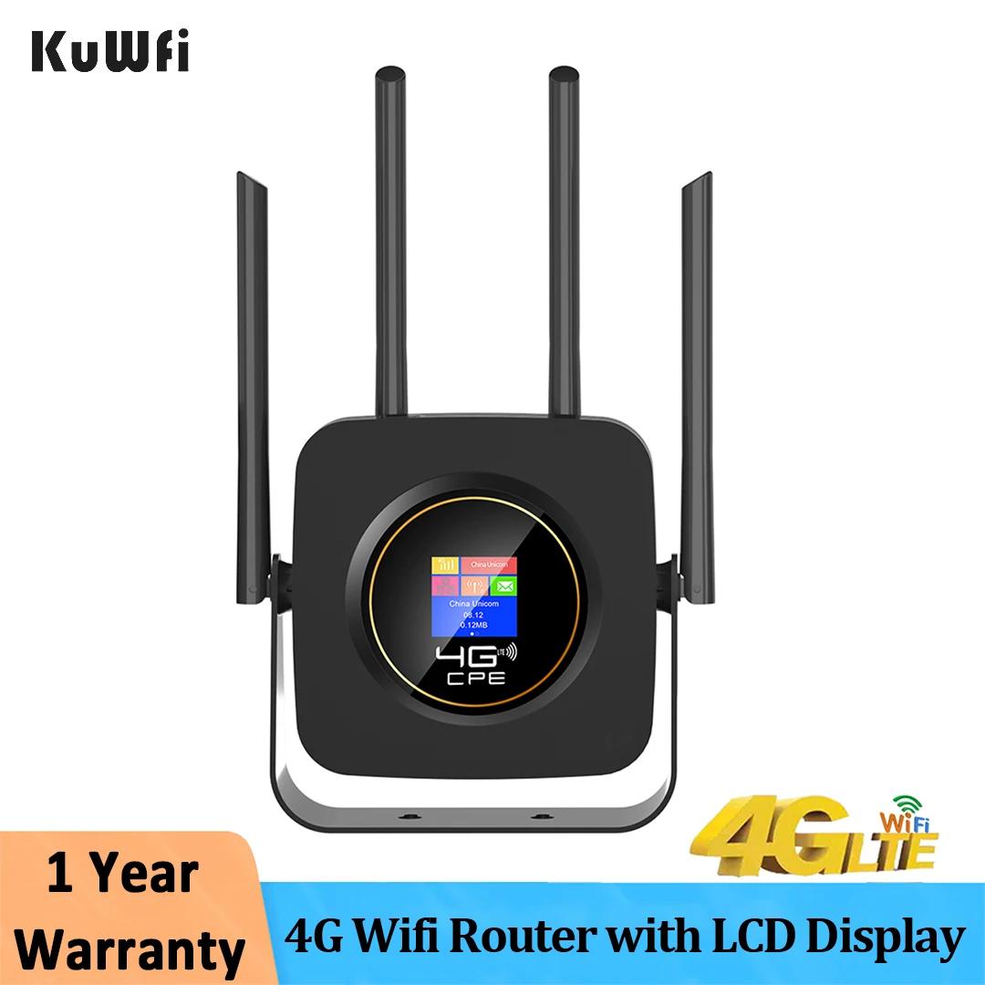 KuWfi SIM ī尡 ִ 4G  , LCD ÷,   ֽ LTE , IP ī޶,  Ŀ, 300Mbps, 4 ׳